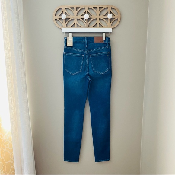 Madewell 10" High Rise Skinny Denim Jens Blue Sz 25 - Picture 9 of 16